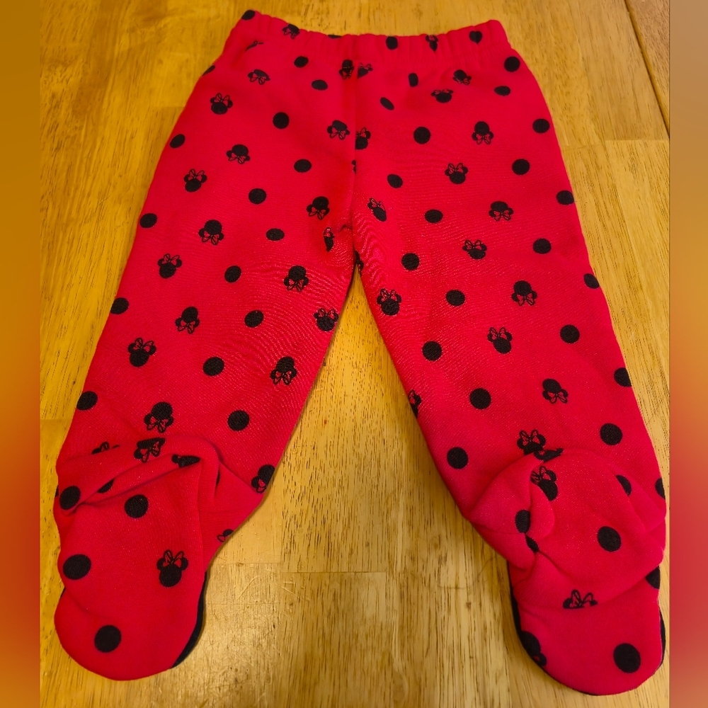 Disney Red Minnie Mouse‎ Pajama Bottoms - Picture 4 of 5